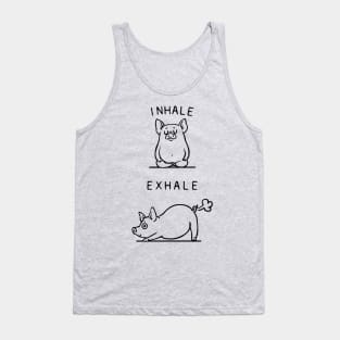 Inhale Exhale Pig Tank Top